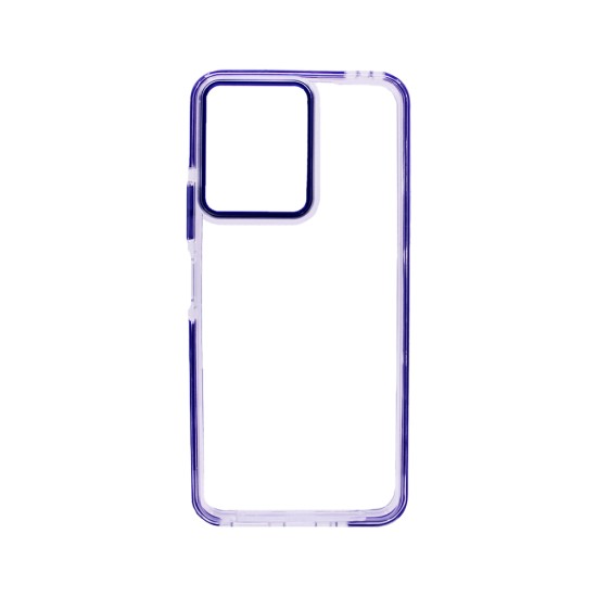 Transparent Hard Silicone Case for Xiaomi Redmi 13C/Poco C65 Purple