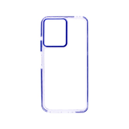 Transparent Hard Silicone Case for Xiaomi Redmi 13C/Poco C65 Blue