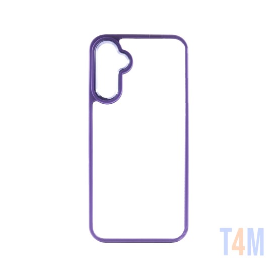 Transparent Silicone Case for Samsung Galaxy A15 Purple