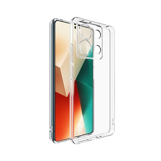 Soft Silicone Case with Camera Shield for Xiaomi Redmi Note 13 5G Transparent