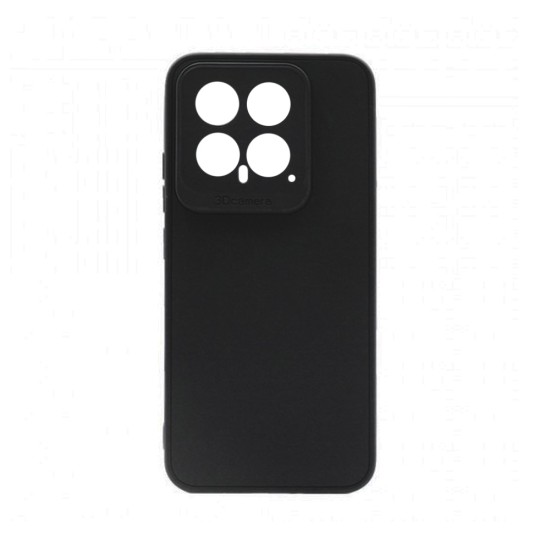 Soft Silicone Case with Camera Shield for Xiaomi 14 Black