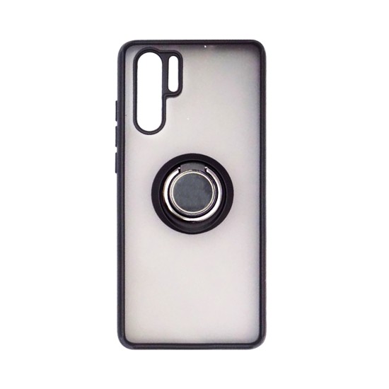 Case with Support Ring for Huawei P30 Pro Smoked Black