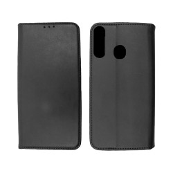 Capa de Couro com Bolso Interno para Alcatel 1S 2020/3L 2020 Preto Capa de Couro com Bolso Interno para Alcatel 1S 2020/3L 2020 Preto