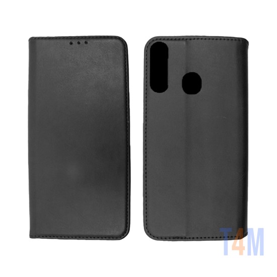 Leather Flip Cover with Internal Pocket for Alcatel 1S 2020/3L 2020 Black