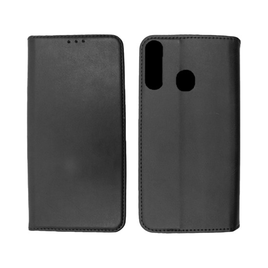 Leather Flip Cover with Internal Pocket for Alcatel 1S 2020/3L 2020 Black