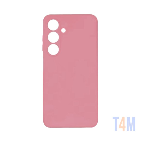 Capa de Silicone com Moldura de Câmera para Samsung Galaxy A25 5G Rosa