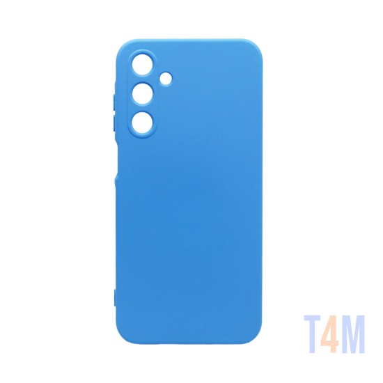 Funda de Silicona con Marco de Cámara para Samsung Galaxy A25 5G Azul