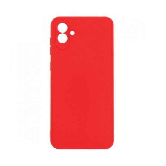 Soft Silicone Case with Camera Shield for Samsung Galaxy A05 Red