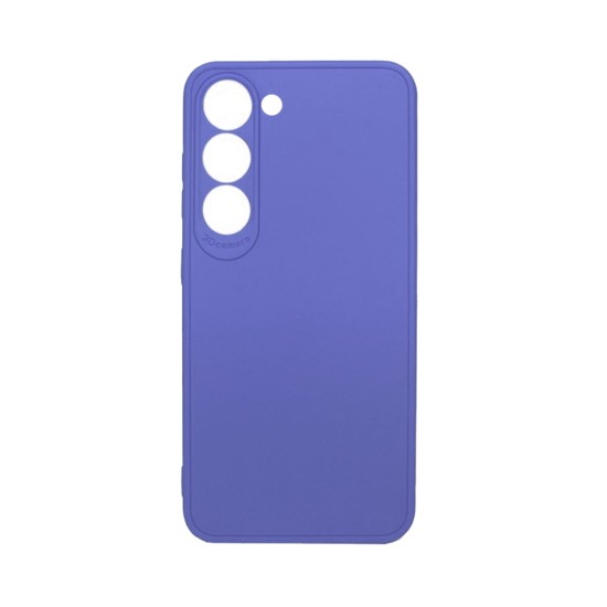 Soft Silicone Case with Camera Shield for Samsung Galaxy S24 Plus Purple