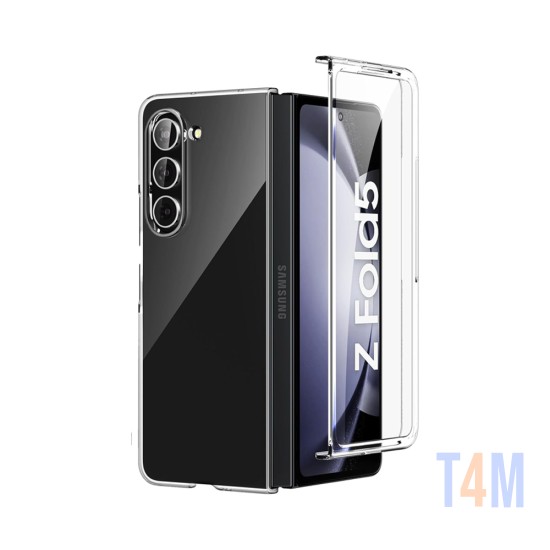 Hard Silicone Case for Samsung Galaxy Z Fold 5 5G Transparent