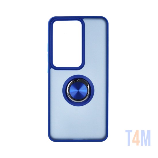 Capa com Anel de Suporte para Oppo Reno11 F Azul Fumado