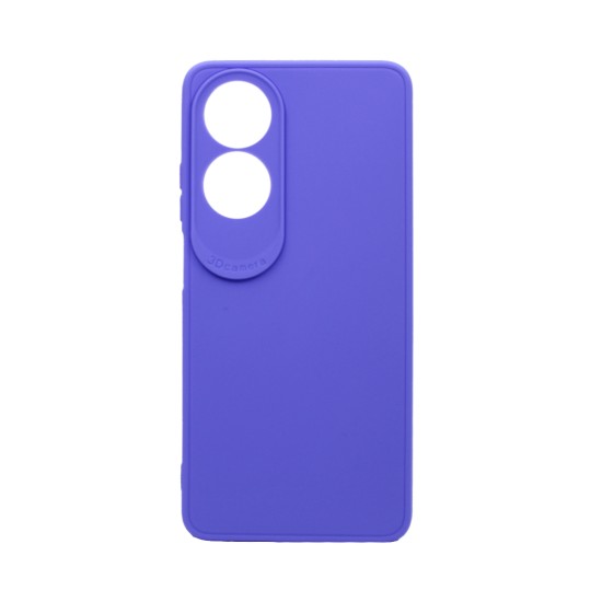 Soft Silicone Case with Camera Shield for Oppo A60 4G Purple