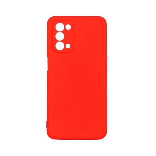 Silicone Case with Camera Shield for Oppo A54 Red