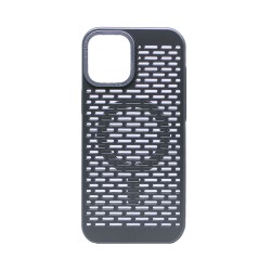 Mesh Design Magnetic Case for Apple iPhone 16 Plus Silver