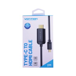 Vention Type-C To Hdmi Cable 4k Quality 2m Black  Vention Type-C To Hdmi Cable 4k Quality 2m Black