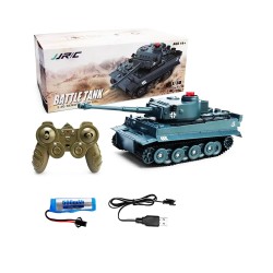Tanque de Batalha JJRC Q85 com Controle Remoto e Rastreador de Efeitos Sonoros Tanque para Crianças Cinza Tanque de Batalha JJRC Q85 com Controle Remoto e Rastreador de Efeitos Sonoros Tanque para Crianças Cinza