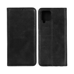 Capa Flip de Couro com Bolso Interno para Samsung Galaxy A42 5g Preto