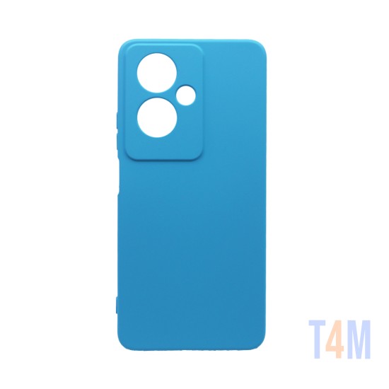 Capa de Silicone com Moldura de Câmera para Oppo A79 5G Azul