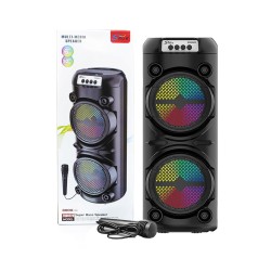 Altavoz Inalámbrico Portátil Sing-e ZQS6223 con Micrófono Negro Altavoz Inalámbrico Portátil Sing-e ZQS6223 con Micrófono Negro