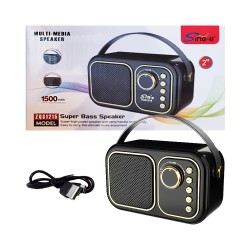 Coluna Sem Fio Portátil Sing-e ZQS1215 Preto Coluna Sem Fio Portátil Sing-e ZQS1215 Preto