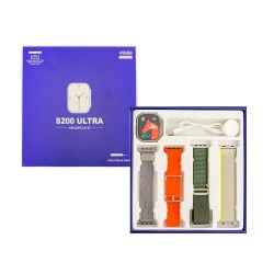 Smartwatch S200 Ultra with 4 Straps 49mm (Call Version) NFC Green Smartwatch S200 Ultra with 4 Straps 49mm (Call Version) NFC Green
