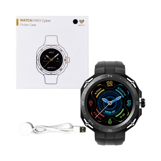 Smartwatch Wear Fit Pro HW3 Cyber 1.39" (Call Version) NFC Black