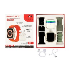 Smartwatch Fendior S40 Pro Max con Airpods 2,2" (Versión Llamada) Negro Smartwatch Fendior S40 Pro Max con Airpods 2,2" (Versión Llamada) Negro