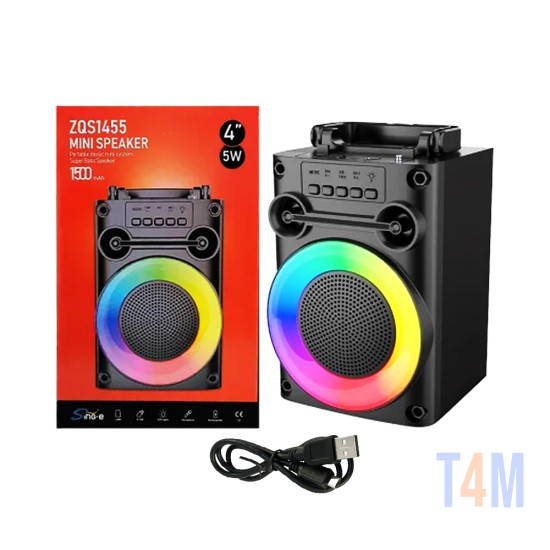 Sing-e Portable Wireless Speaker ZQS1455 Black