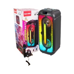 Coluna Sem Fio Karaoke Portátil Ailiang KOLAV-M2801 com Microfone Preto Coluna Sem Fio Karaoke Portátil Ailiang KOLAV-M2801 com Microfone Preto