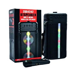 Altavoz Inalámbrico Portátil Sing-e ZQS4242 con Micrófono Negro Altavoz Inalámbrico Portátil Sing-e ZQS4242 con Micrófono Negro