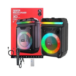 Sing-e Portable Wireless Speaker ZQS8139 with Mic Black Sing-e Portable Wireless Speaker ZQS8139 with Mic Black