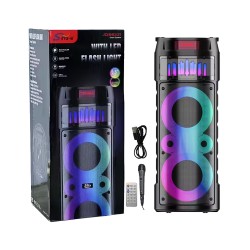 Altavoz Inalámbrico Portátil Sing-e ZQS6223 con Micrófono Negro Altavoz Inalámbrico Portátil Sing-e ZQS6223 con Micrófono Negro