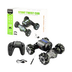 Carro Torcido de Acrobacia JJRC JC01 com Controle Remoto Duplo e Recurso de Detecção de Gestos Verde Carro Torcido de Acrobacia JJRC JC01 com Controle Remoto Duplo e Recurso de Detecção de Gestos Verde