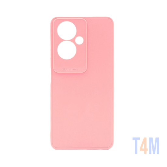 Capa de Silicone Macio com Moldura de Câmera para Oppo A79 5G Rosa