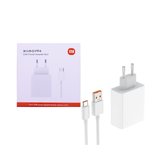 Xiaomi Charger MDY-1L-EZ USB Port 33W with Type-C Cable 3A 1m White