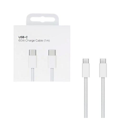 Apple iPhone Cable MQKJ3ZM/A Type-C to Type-C 60W 1M White