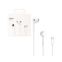 Auriculares MTJY3FE/A Tipo-C para Apple iPhone 15 Series Blanco Auriculares MTJY3FE/A Tipo-C para Apple iPhone 15 Series Blanco