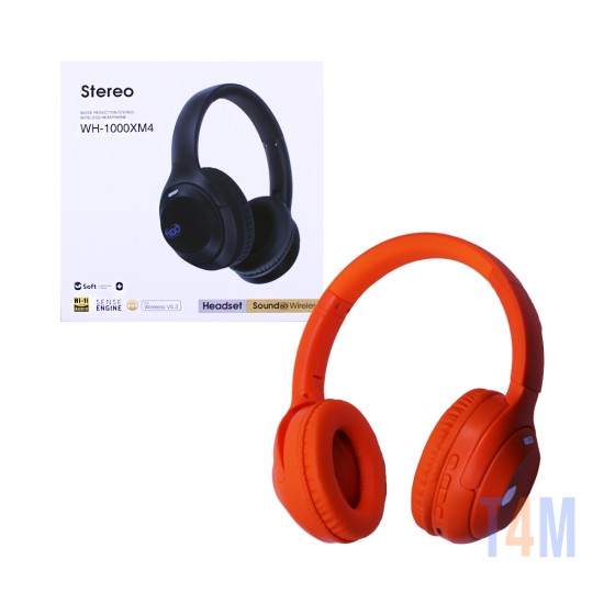 Auriculares Inalámbricos WH-1000XM4 Reducción de Ruido Naranja