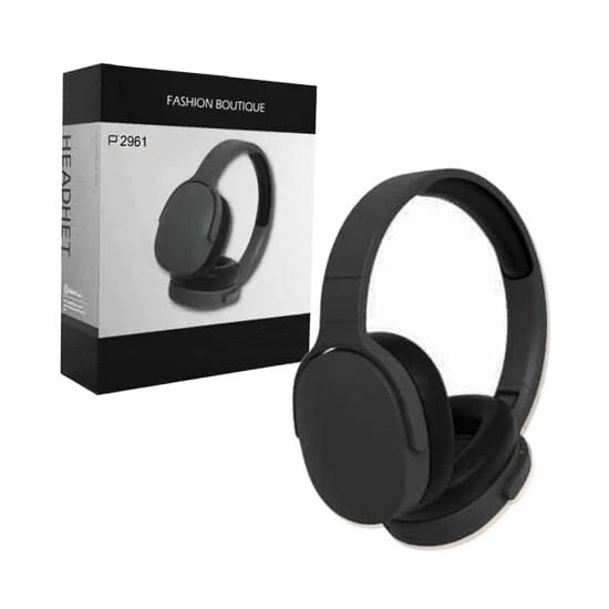 Wireless Headphones P2961 Fashion Boutique Black