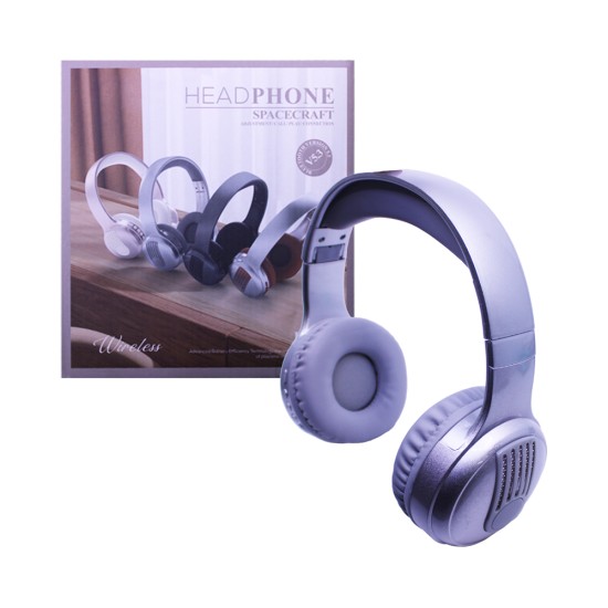 Wireless Headphones KE-39 Spacecraft Gray