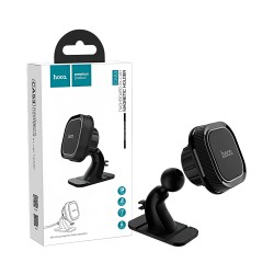 Suporte de Telefone para Carro Magnético Hoco CA53 Intelligent para Painel Cinza Preto Suporte de Telefone para Carro Magnético Hoco CA53 Intelligent para Painel Cinza Preto