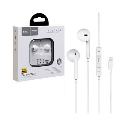 Auscultadores com Cabo Hoco L7 Plus Original Series com Microfone Lightning 1,2m Branco Auscultadores com Cabo Hoco L7 Plus Original Series com Microfone Lightning 1,2m Branco