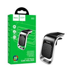 Suporte de Telefone para Carro Magnético Hoco CA74 Universe para saída de Ar Prata Preto Suporte de Telefone para Carro Magnético Hoco CA74 Universe para saída de Ar Prata Preto