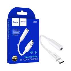 Hoco Audio Adapter Cable LS30 Type-C to 3.5mm White Hoco Audio Adapter Cable LS30 Type-C to 3.5mm White
