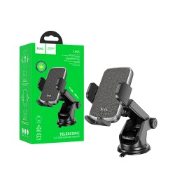Suporte de Telefone para Carro Hoco CA95 Polaris para Painel/Pára-brisa Preto Suporte de Telefone para Carro Hoco CA95 Polaris para Painel/Pára-brisa Preto