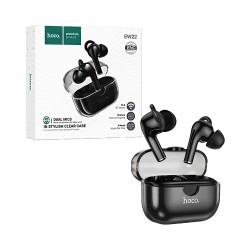 Auscultadores True Sem Fio Hoco EW22 Cantante ENC Cancelamento de Ruído Branco