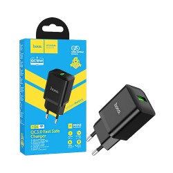 Adaptador Hoco N26 Maxim USB 3A 18W Preto Adaptador Hoco N26 Maxim USB 3A 18W Preto