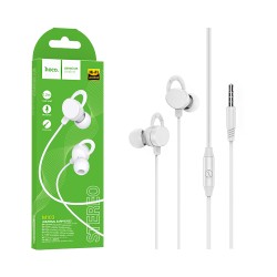 Auscultadores Universal Hoco M103 Rhyme com Cabo e Microfone 3,5mm 1,2m Branco Auscultadores Universal Hoco M103 Rhyme com Cabo e Microfone 3,5mm 1,2m Branco