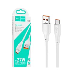 Hoco Cable X93 Force Type-C 27W 3A 1M White Hoco Cable X93 Force Type-C 27W 3A 1M White