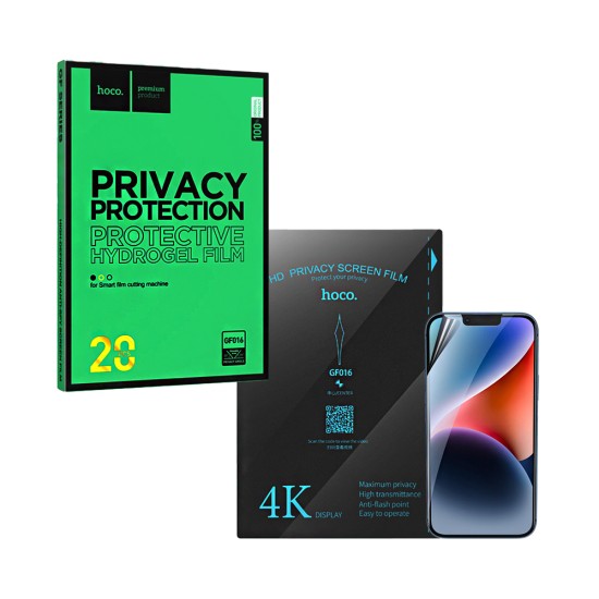 Protetor de tela Privacidade Hoco GF016 Manual Alignment para todos os Smartphones Preto